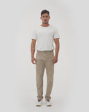 COTTON FIVE-POCKET PANTS IN BEIGE