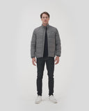 QUILTED WATER RESISTANT TOGS PUFFER IN GRAY
