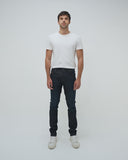 STRAIGHT FIT MID-RISE JEANS IN ULTRA DARK WASH ST040