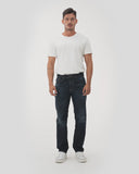 RELAXED FIT HIGH-RISE DARK JEANS IN ULTRA DARK WASH RL008