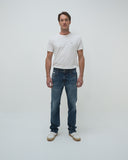 RELAXED FIT HIGH-RISE JEANS IN DARK WASH RL0014