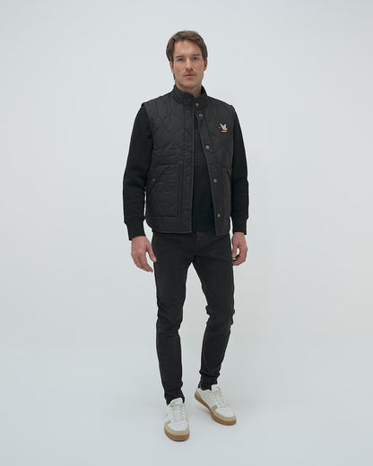 CONVERTIBLE LINING TOGS DOWN JACKET IN BLACK